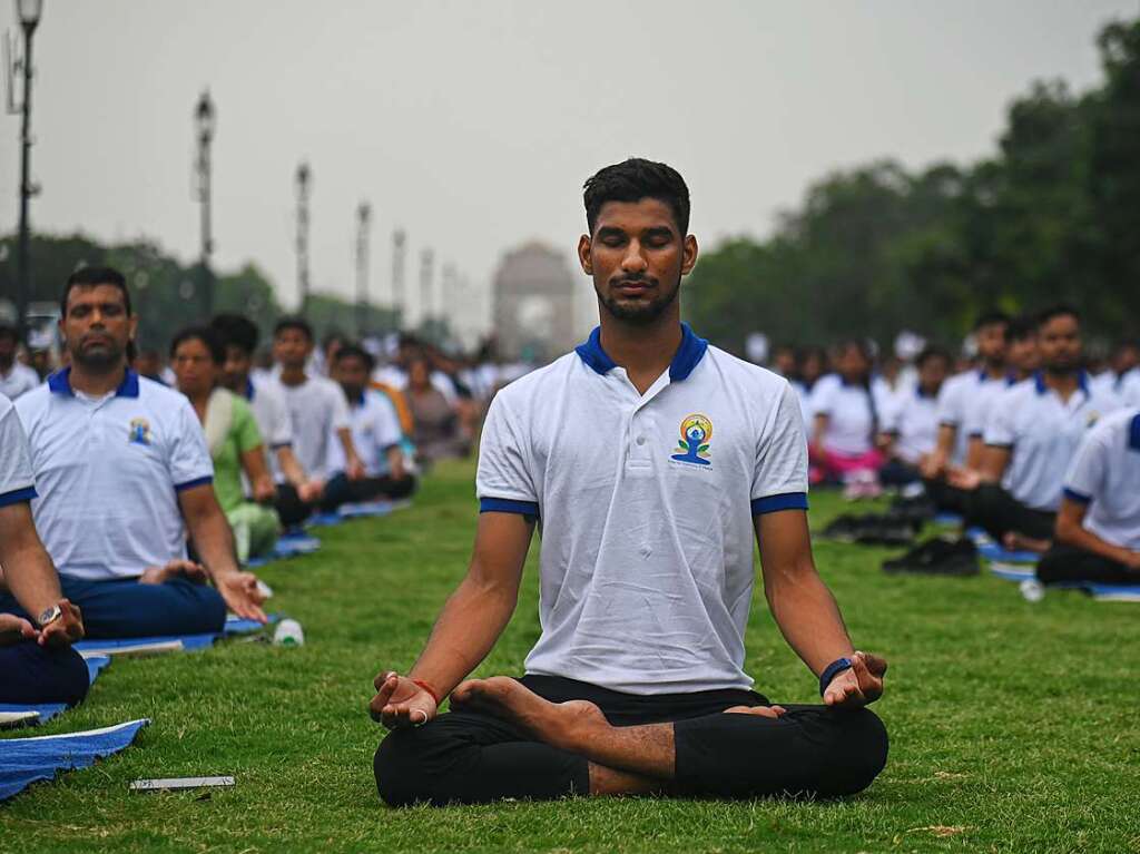 Bei manchen steht der meditative Aspekt von Yoga im Vordergrund, bei anderen der sportliche. Das ist am Internationalen Yoga-Tag nicht anders.