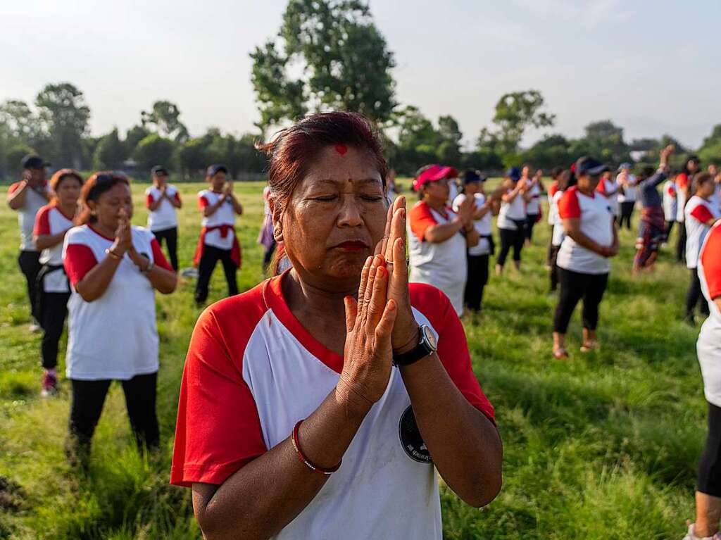 Bei manchen steht der meditative Aspekt von Yoga im Vordergrund, bei anderen der sportliche. Das ist am Internationalen Yoga-Tag nicht anders.