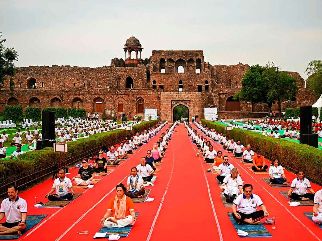 Bei manchen steht der meditative Aspekt von Yoga im Vordergrund, bei anderen der sportliche. Das ist am Internationalen Yoga-Tag nicht anders.