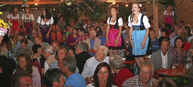 Echte Oktoberfeststimmung  beim Schopffest.  | Foto: Reinhard Cremer