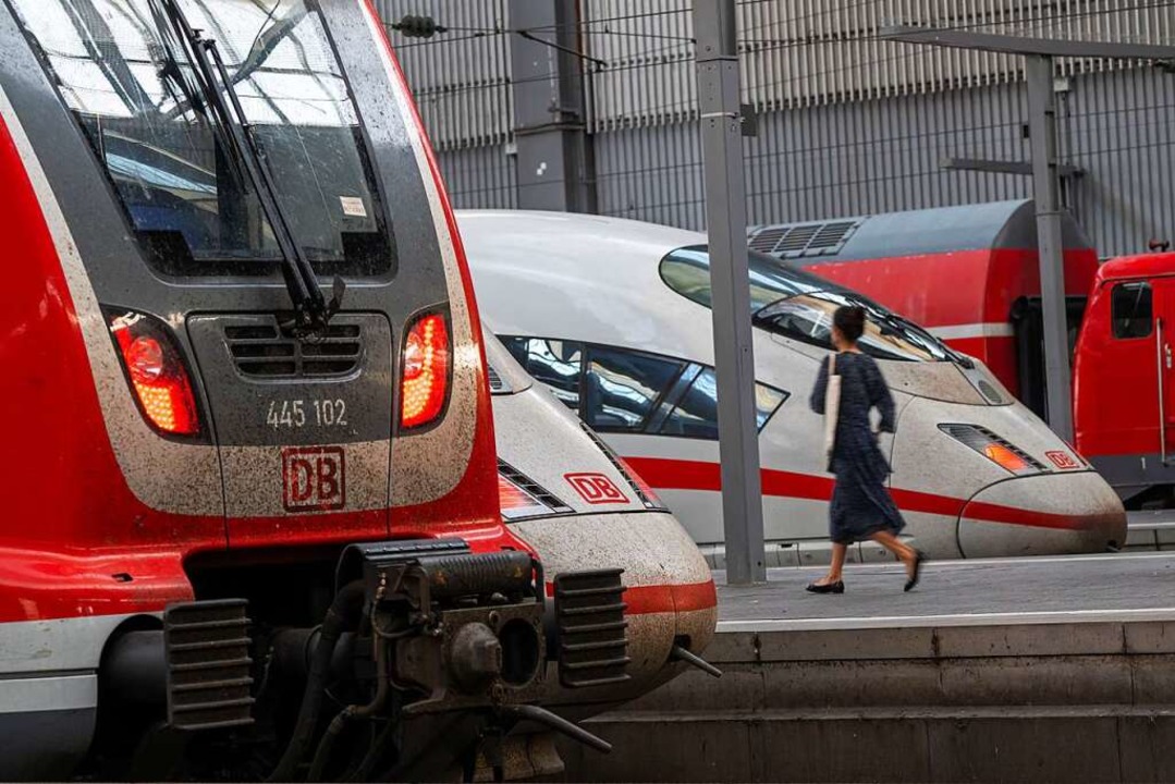 Alles auf Halt: In den nächsten Monate...Bahnreisende keine Planungssicherheit.  | Foto: Jörg Carstensen (dpa)
