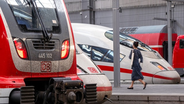 Alles auf Halt: In den nchsten Monate...itskampfes viele  Zge stehen bleiben.  | Foto: Jrg Carstensen (dpa)