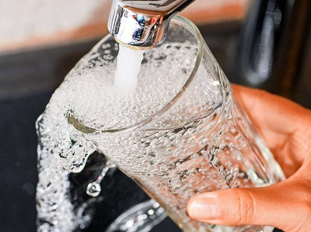 Trinkwasser ist ein immer kostbarer we...ung gesammeltes Regenwasser zu nutzen.  | Foto: Patrick Pleul (dpa)