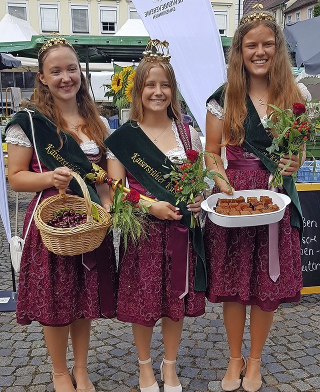 Mit ihnen ist gut Kirschen essen: Kirs...ienz auf dem Emmendinger Wochenmarkt.   | Foto: Gerhard Walser