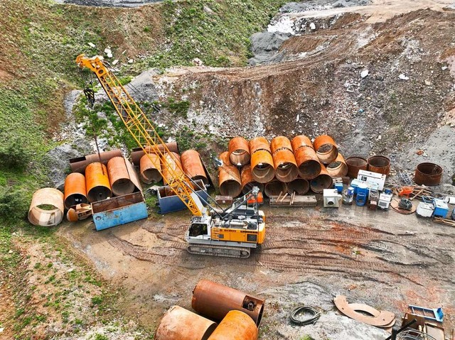 Mit groen Aufwand wird auf der Kreism...erwassersystem saniert und verbessert.  | Foto: Eigenbetrieb Abfallwirtschaft