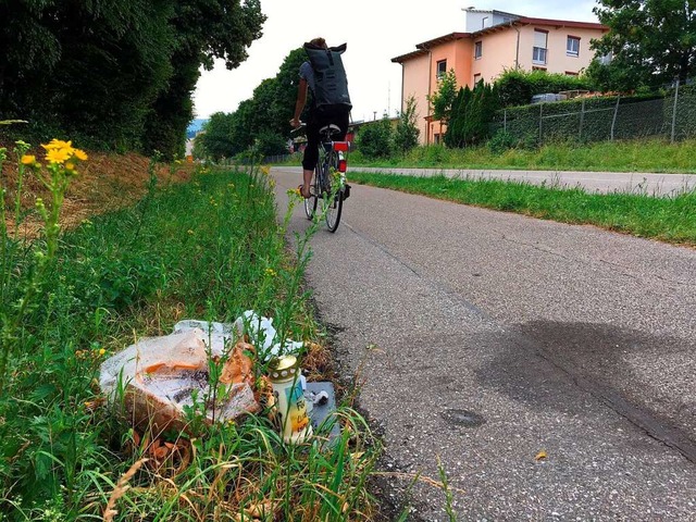 Kirchzarten, Hllentalstrae, Hhe Hau... vorbei. Hier starb ein Fugnger, 56.  | Foto: Philipp Schulte