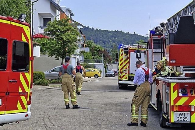 Brennender Balkon beim Kindergarten