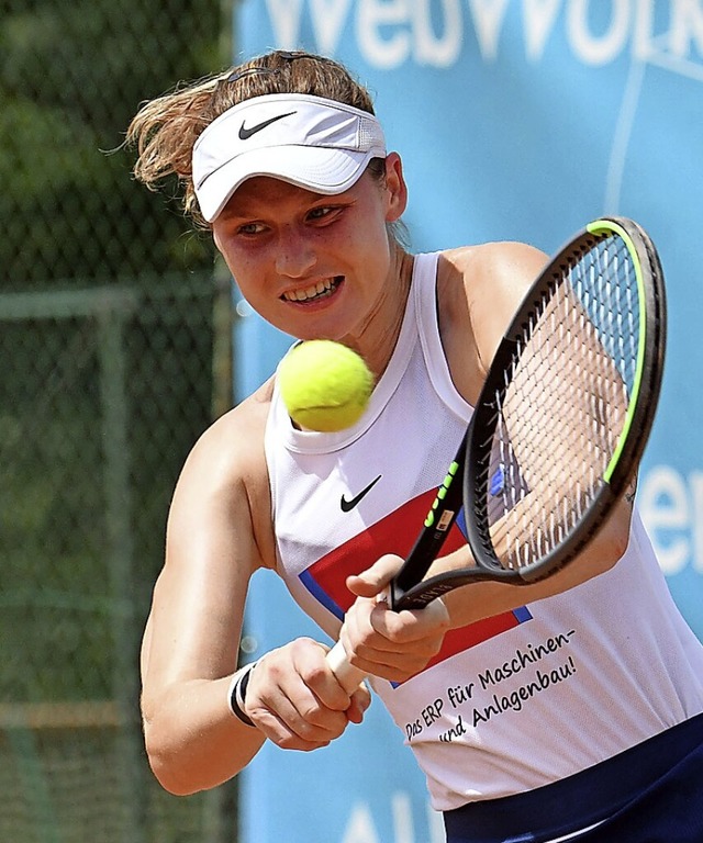 In Einzel und Doppel erfolgreich: Brigitte Manceau vom TC BW Oberweier  | Foto: Wolfgang Knstle