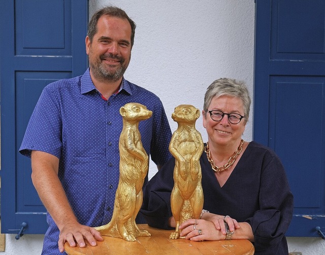 Markus Ruths vom Unternehmen ABC-Campu...ner  Weingut  mit den goldenen Eddis.   | Foto: Martin Pfefferle