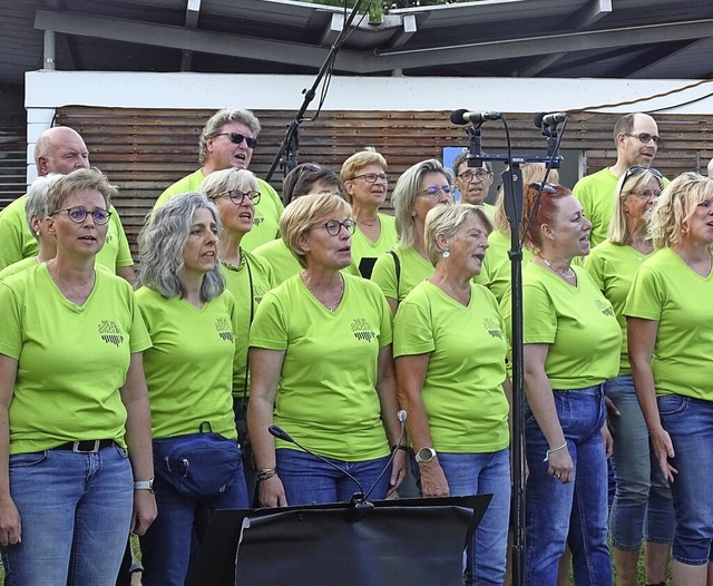 Die Murger New Gospel Singers sorgten ...ihrem Mittsommernachtsfest im Murhena.  | Foto: Susanne Schleinzer-Bilal