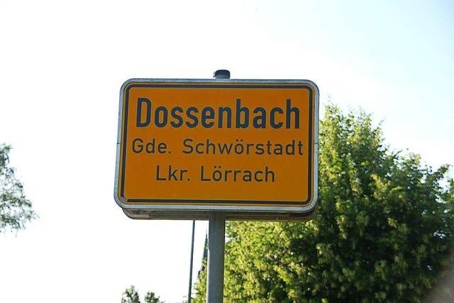 Dossenbach steht zur unechten Teilortswahl in der Gemeinde Schwrstadt