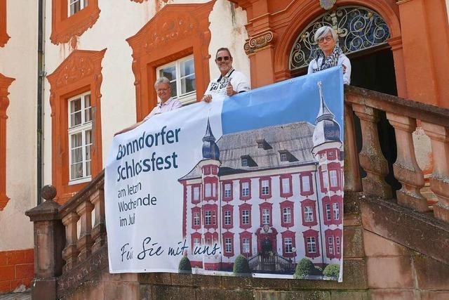 Organisatoren des Bonndorfer Schlossfests auf der Zielgeraden
