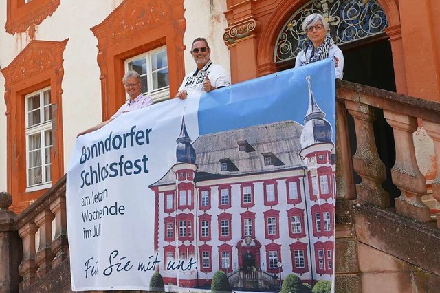 Mit neuen Bannern wird frs Schlossfes...trom des vergangenen Jahres anknpfen.  | Foto: Stefan Limberger-Andris