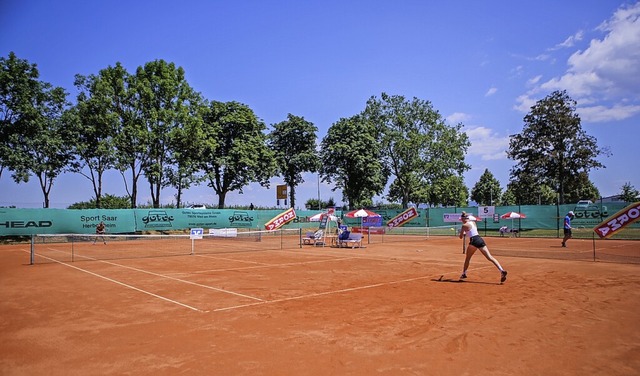 Hochklassiges Tennis gab es in Ringsheim zu sehen.  | Foto: Adrian Hofmann