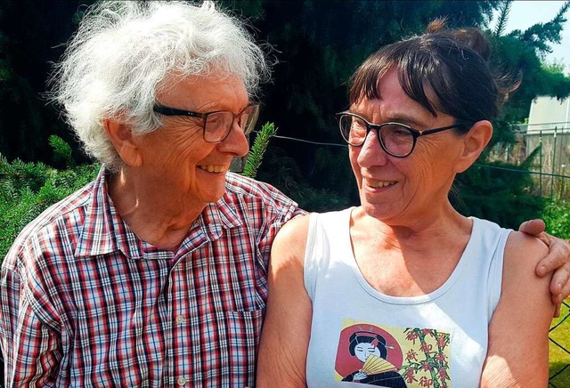 Gerhard Schmidt und seine Frau Brigitte heute  | Foto: Beate Zehnle-Lehmann