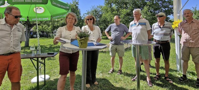 Die Mnnerriege um Bernhard Himmelsbach feierte ihr 40-jhriges Bestehen.  | Foto: Silvia Schillinger-Teschner