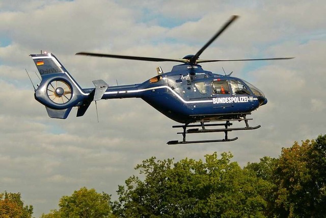 Mit Hubschraubern der Bundespolizei fl...oche ber die Region rund um Freiburg.  | Foto: Bundesamt fr Strahlenschutz