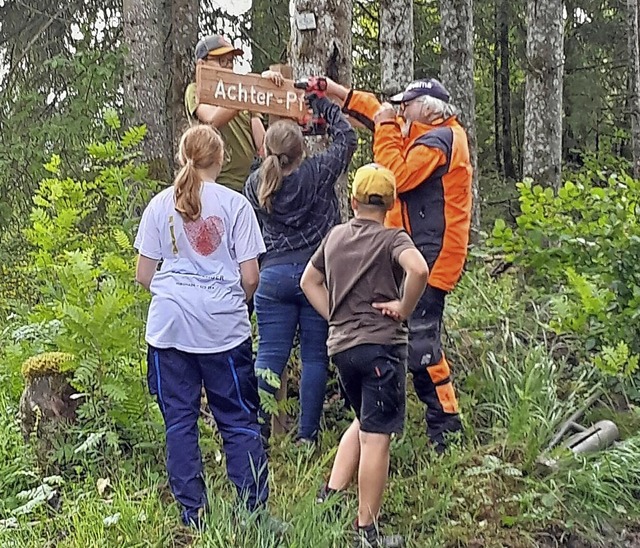 Der Achter-Pfad ist wegen der Schilder nicht zu verfehlen.  | Foto: Forst BW