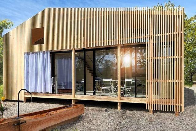 Tiny House: Minihaus am Baggersee in Schuttern sieht sehr modern aus