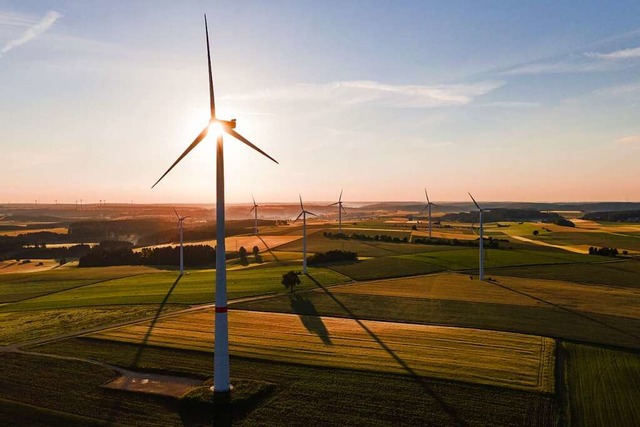 Mehr Windkraft, mehr Photovoltaik und ...dt Schopfheim fr den Klimaschutz aus.  | Foto: Tom Weller (dpa)