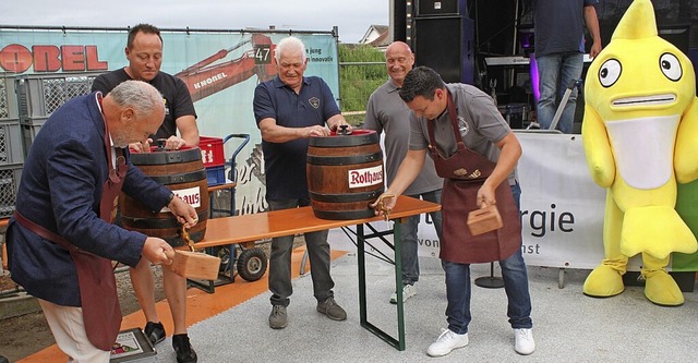 Hartheims Brgermeister Stefan Osterma...ssenheim zeigten sich gut vorbereitet.  | Foto: Otmar Faller