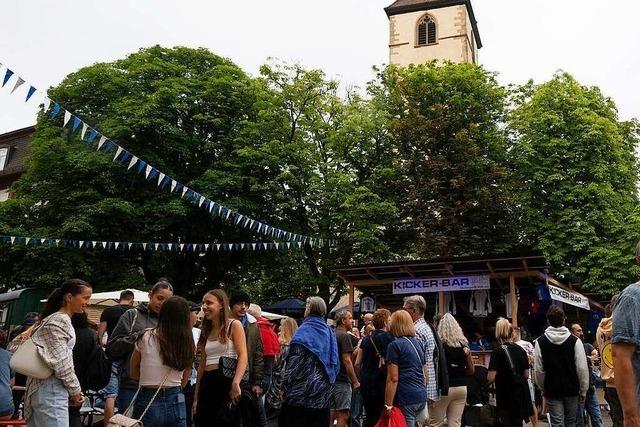 Auf dem Mllheimer Stadtfest herrschte trotz Regenschauern beste Feierlaune