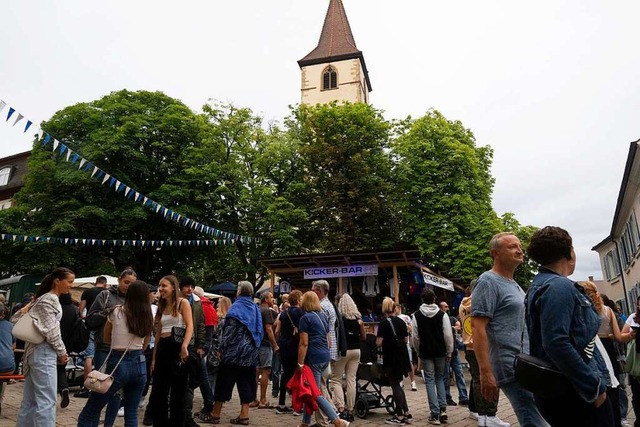 Die meiste Zeit herrschte beim Stadtfest Hochbetrieb.  | Foto: Volker Mnch