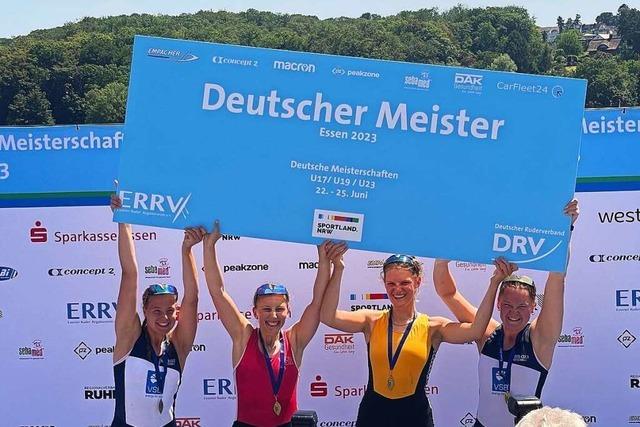 Breisacher Ruderinnen holen Gold bei den Deutschen Meisterschaften