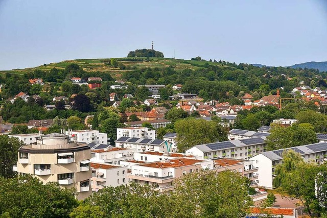 Der Blick ber den Kanadaring in Lahr  auf den Schutterlindenberg  | Foto: Endrik Baublies