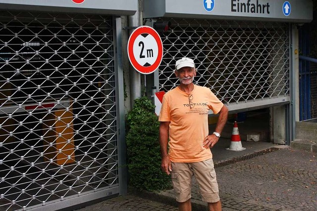 Mehr als zwei Jahrzehnte das Gesicht z... Parkhaus am Marktplatz: Hubert Schill  | Foto: Martin Bos