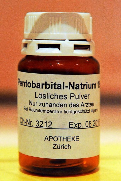Das Mittel Pentobarbital-Natrium wird ...Schweiz zur Selbstttung verschrieben.  | Foto: Patrick Seeger