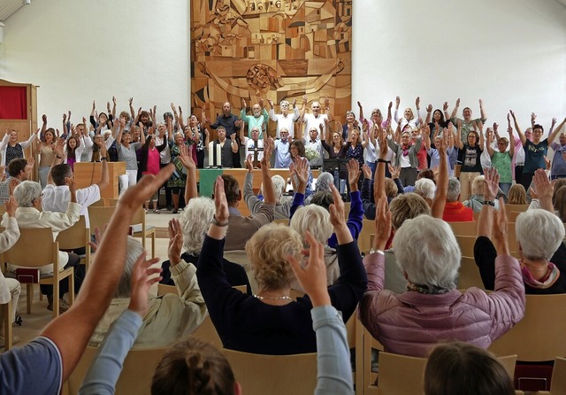 Bewegten Gesang haben  die Schwarzwlder Gospel Singers angeboten.   | Foto: Eva Korinth