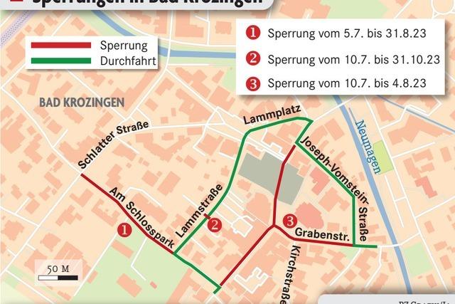 In Bad Krozingens Innenstadt werden Straßen gesperrt