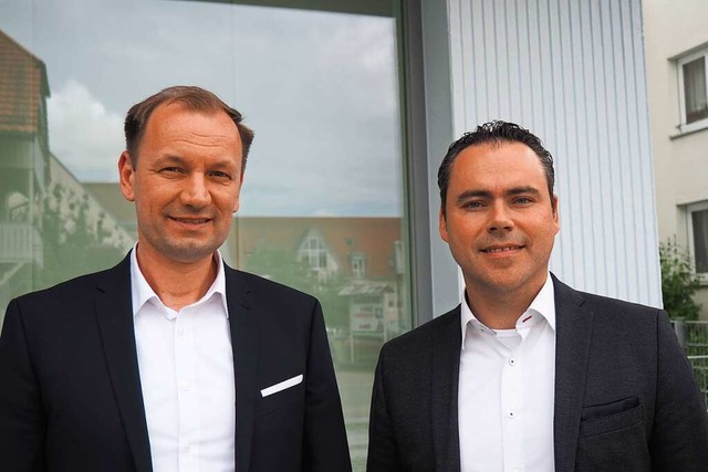 Patrick Ertel und Christian Herrmann, ...dsmitglieder Sparkasse Hochschwarzwald  | Foto: Sidney-Marie Schiefer