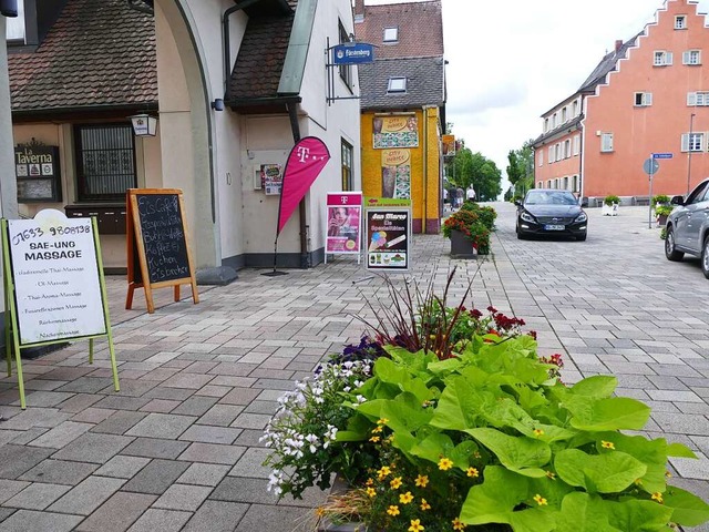 Diverse Aufsteller stehen beispielsweise in der Basler Strae.  | Foto: Frank Schoch