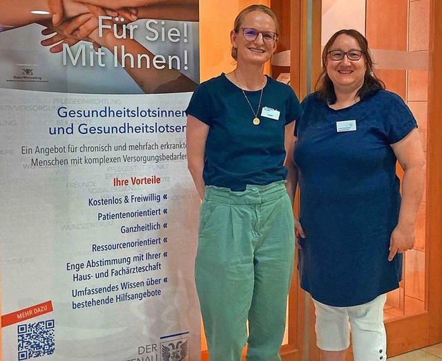 Die Gesundheitslotsinnen Katharina Wieber (links) und Jessica Zimmermann  | Foto: Ortenau-Klinikum