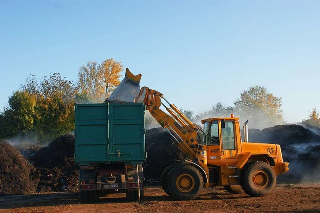 17 Grnschnittpltze betreibt der Land...ammelten Biomasse steckt viel Energie.  | Foto: hans-jrgen trul