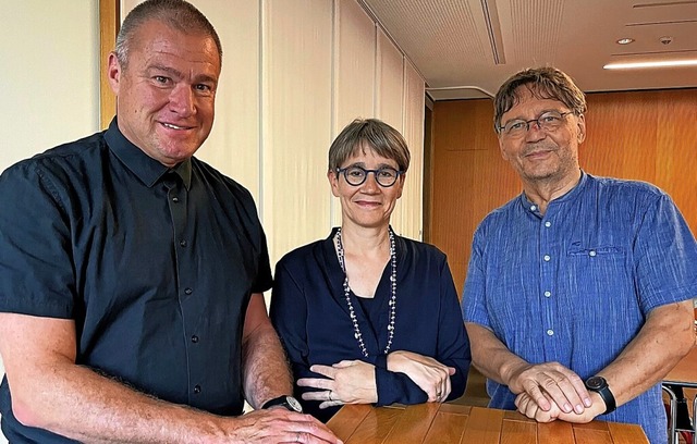 Frank Hovenbitzer (l.), Ute Lusche und Franz Schmieder  | Foto: Barbara Ruda