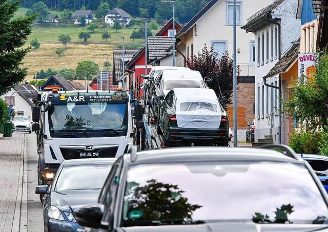 Stand jetzt rechnet das Regierungsprs...elastung&#8220; durch Ausweichverkehr.  | Foto: Endrik Baublies