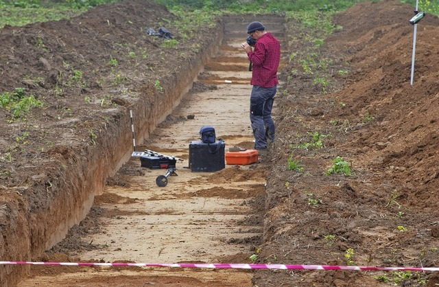 Archologische Erkundungen wie hier be...uer fr die Kommunen, aber Vorschrift.  | Foto: Martin Wendel