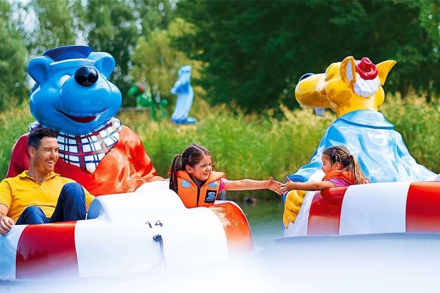 Ahoi! In Kpt&#8217;n Blaubrs Spaboo...entspannt ber den See treiben lassen.  | Foto: Ravensburger Spieleland