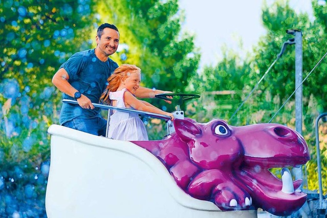 &#8222;Das Nilpferd in der Wasserbahn&... knnt ihr euer eigenes Hippo steuern.  | Foto: WFG - M. Alber