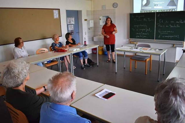 On parle franais: Vier Teilnehmer bes...vor 20 Jahren ins Leben gerufen wurde.  | Foto: Horatio Gollin