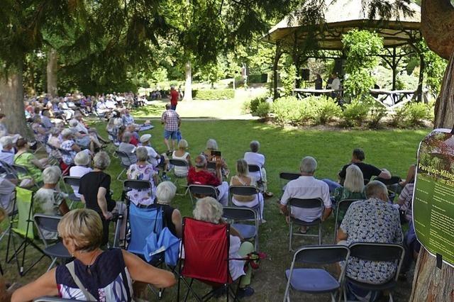 Live-Musik im sonnigen Stadtgarten