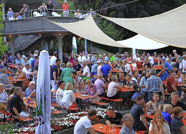 Schwer was los war beim Badenweiler Burgfest.   | Foto: Roland Wagner