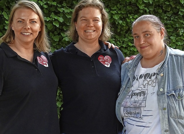 Sie freuen sich auf  das neue Vereinsj...eyn, Nadine Klopcke und Sabrina Steuck  | Foto: Susanne Schleinzer-Bilal