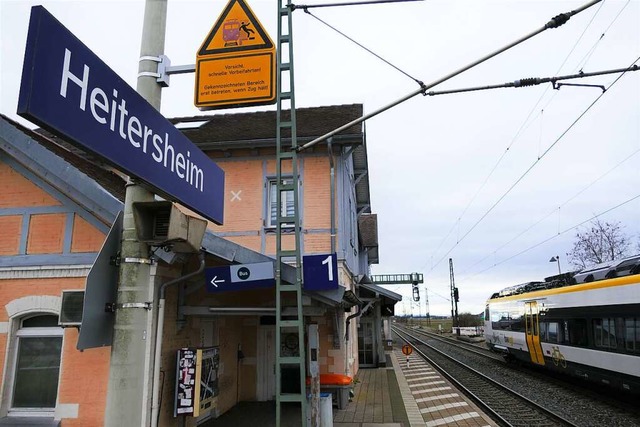 Am Bahnhof in Heitersheim soll eine vo...rbild fr andere Kommunen sein sollen.  | Foto: Simone Hhl