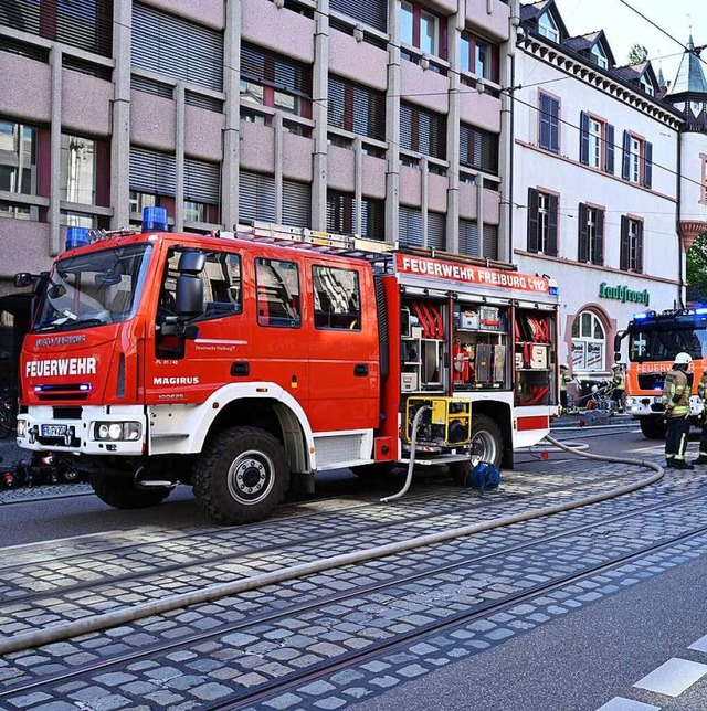 Das Feuer im Laubfrosch-Gebude hatte ...m Verdacht, den Brand gelegt zu haben.  | Foto: Thomas Kunz