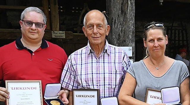 Erfolgreich: Simon Hberlin, Uwe Mross und Susanne Engemann (v.l.).  | Foto: Markus Zimmermann