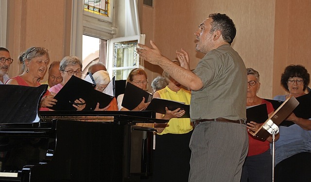 Trotz Umplanung: Der Kammerchor Emmend... die musikalische Reise nach Valncia.  | Foto: Christiane Franz